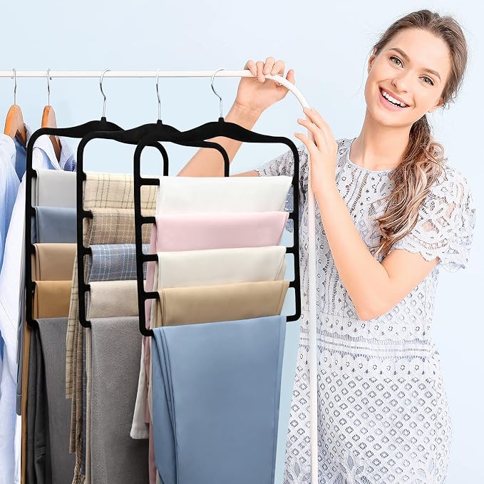 Pants Hangers Space Saving, 5P Scarf Hangers - Image 7