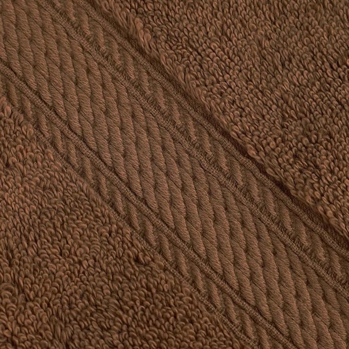 SUPERIOR Egyptian Cotton Ultra Plush & Absorbent, 8 Piece Set, Chocolate | - Image 6