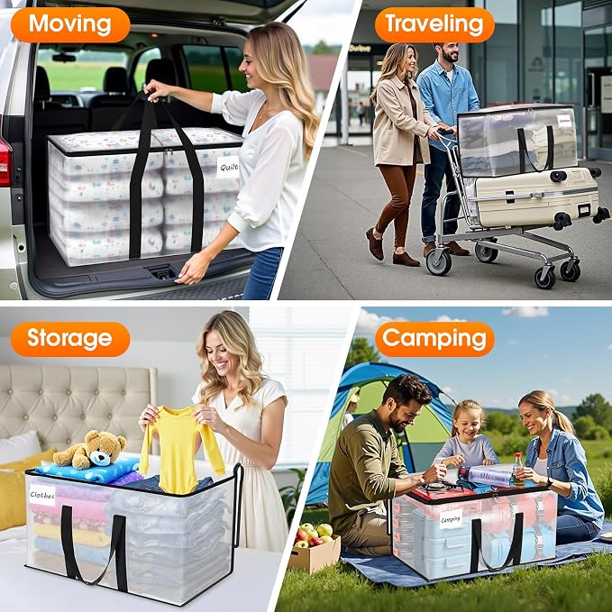 Moving Bags Extra Heavy Duty Oversized Clear Storage Bags - Image 3