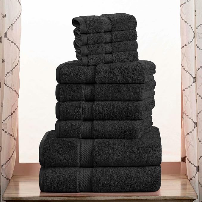Superior Egyptian Cotton Ultra Plush & Absorbent, 10 Piece Set, Soft Luxury by SUPERIOR