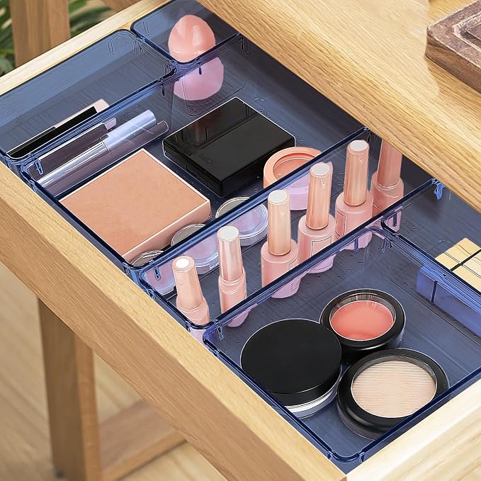 25 PCS Drawer Organizer Set, 5 Size Bathroom and kitchen organizer Trays | - Image 5