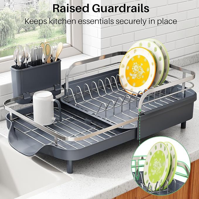 SAYZH Expandable Dish Drying Rack - Image 6