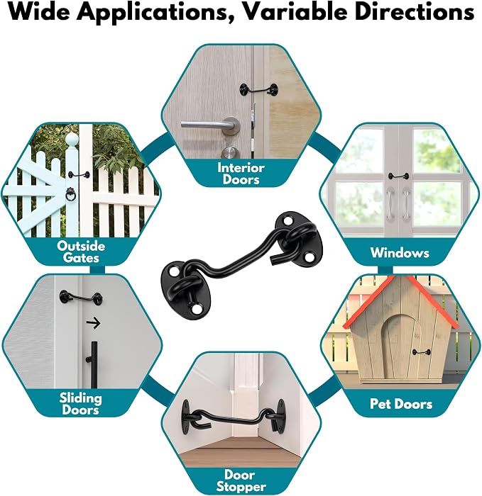 3 Inch Privacy Hook and Eye Latch - Image 6
