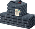 Homaxy Kitchen Towels and Dishcloths Set, Dark Grey by Homaxy