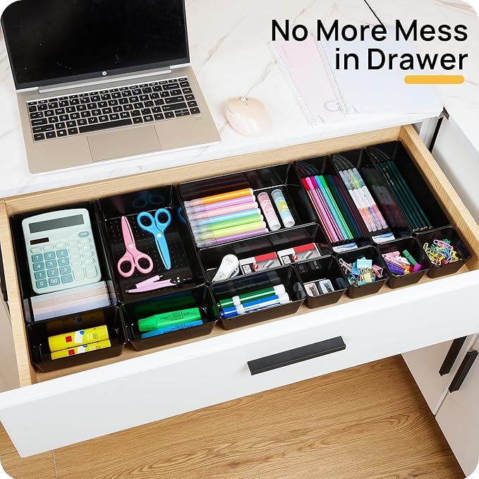 Vtopmart 25 Pack Plastic Drawer Organizers - Image 3