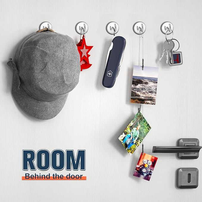 FINDMAG 10 Pack Magnet Hooks, 150LB+ Heavy Duty Magnetic Hook - Image 5