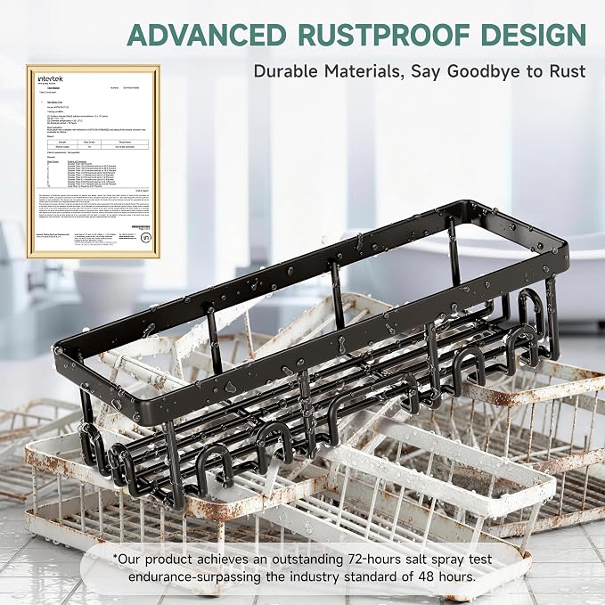 Veken Shower Caddy 6-Pack with Hooks, Bathroom Organizers & Storage - Image 4