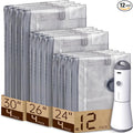 Vacbird 12 Pack Vacuum Bags for Travel by VACBIRD