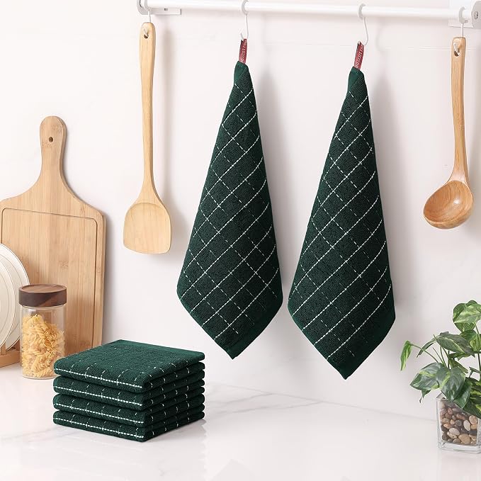Homaxy 100% Cotton Terry Kitchen Dish Cloths, 6 Pack - Image 6