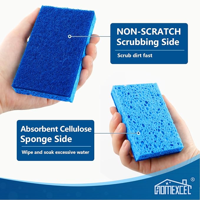 HOMEXCEL Sponges Kitchen 12 PK, Non-Scratch Dish Sponge - Image 3