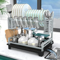 Dish Drying Rack, Rust-Proof 2 Tier Dish Racks by B-Land