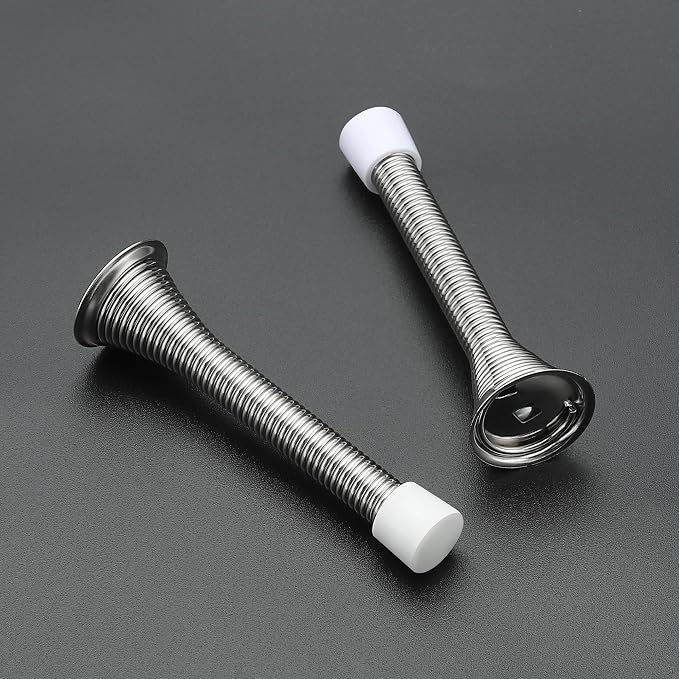 Ravinte Door Stoppers, 24 Pack Satin Nickel Spring Door Stops | Stoppers - Image 2