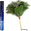 16 in Ostrich Feather Duster, Bamboo Handle Duster Green by NEWONG