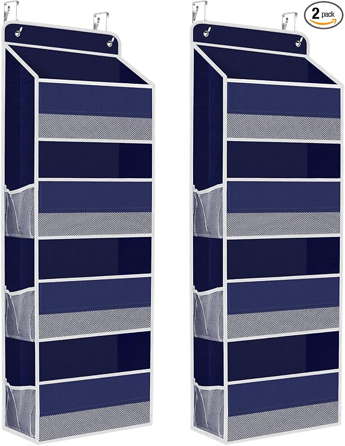 2 Pcs Over The Door Organizer Large Capacity Hanging Storage Room Organizer by SpaceHacks