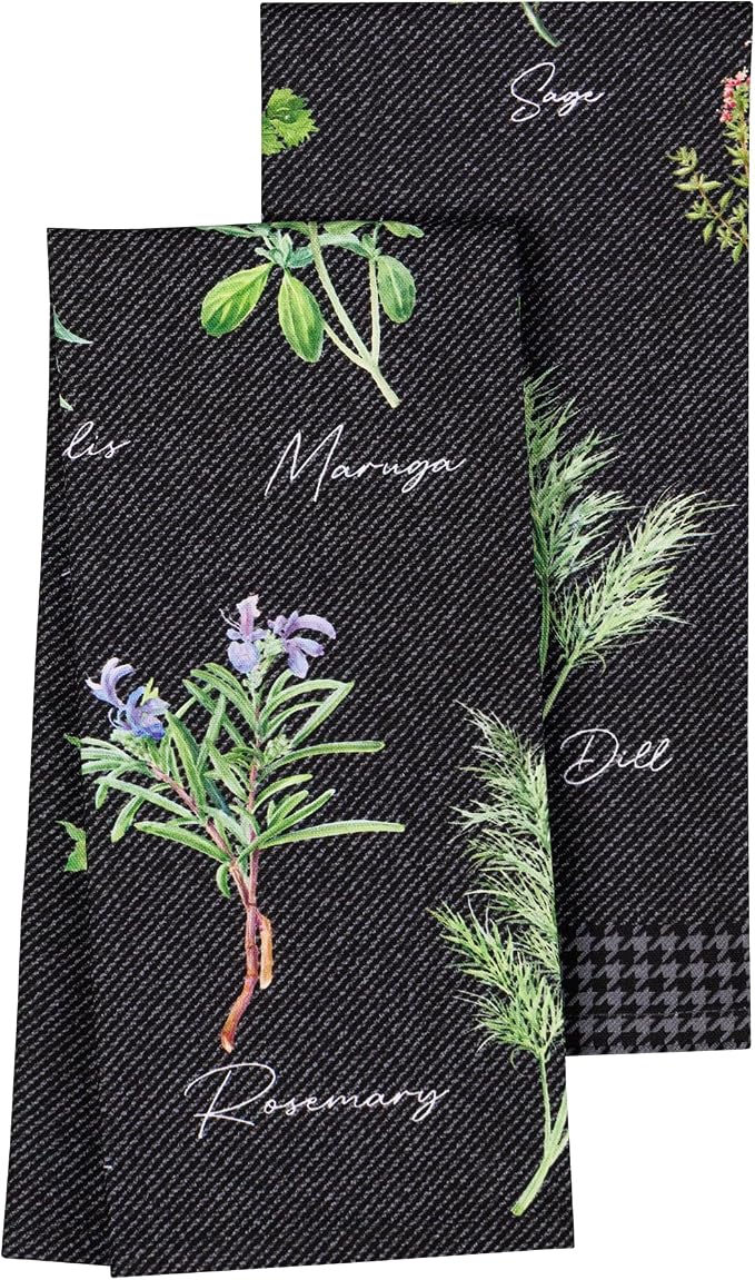 Maison d' Hermine Kitchen Towels Set of 2 Reusable 100% Cotton 27.50" x 20" by MaisondHermine