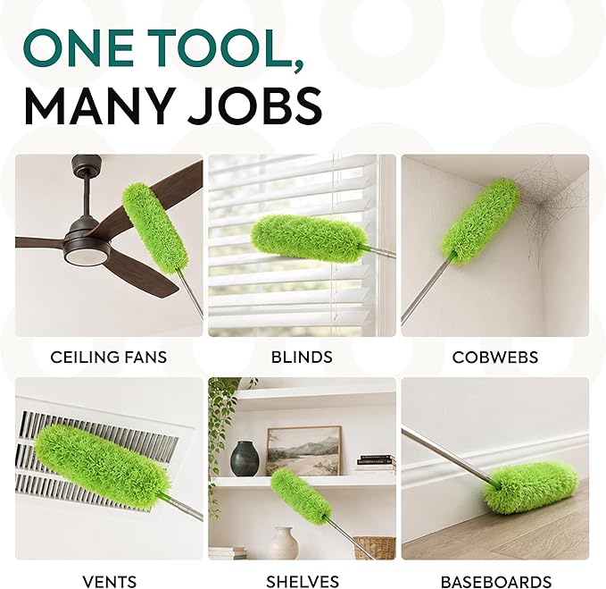 GÜTEWERK Extendable Microfiber Duster, 100 Inch - Image 5