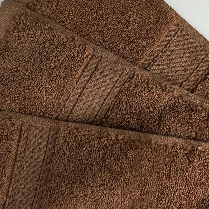 SUPERIOR Egyptian Cotton Pile Plush Bath Sheet, 2 Piece Set, Chocolate | Highly - Image 5