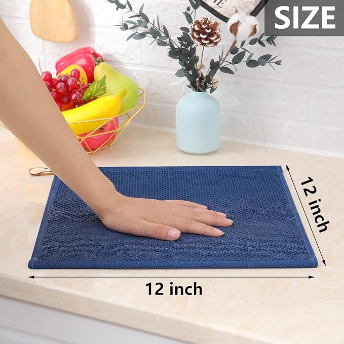 Homaxy 100% Cotton Waffle Weave Kitchen Dish Cloths 24-Pack, Ultra Soft - Image 5