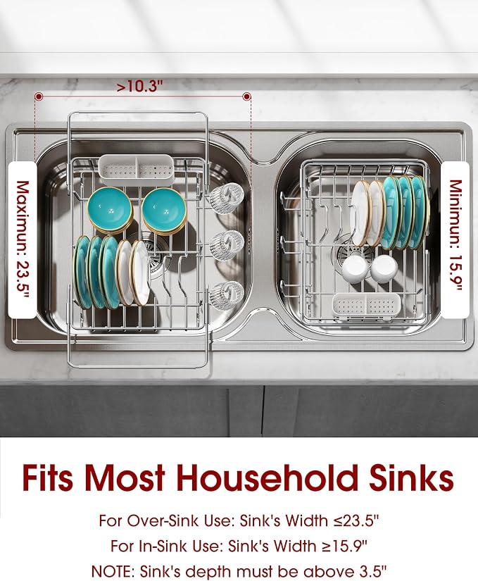 Sakugi Dish Drying Rack in Sink - Image 2