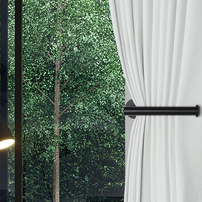 Groleca Adhesive Curtain Holdbacks Curtain Tie Backs, 2 Pack, Curtain Pull Backs - Image 4