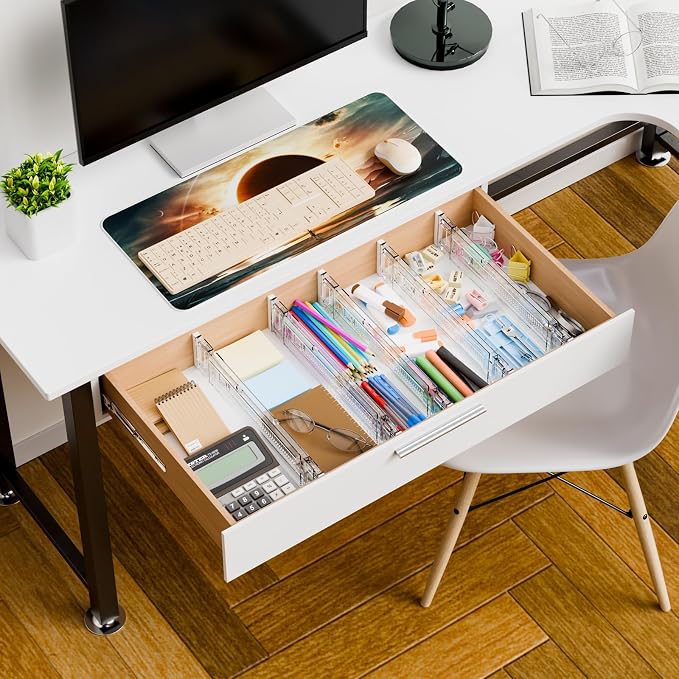 8 Pack 3.2 Inch Shallow Acrylic Drawer Dividers - Image 7