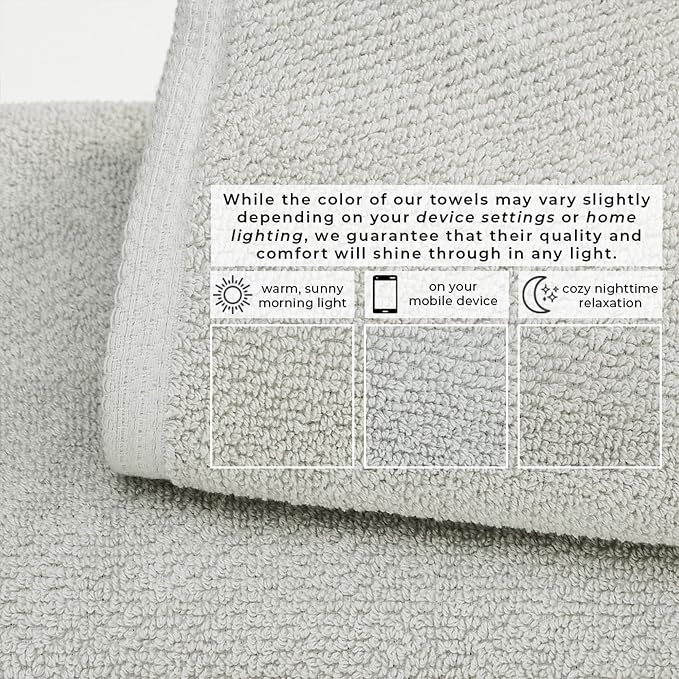 Great Bay Home 100% Cotton 12-Pack 13x13 Wash Cloth - Image 5