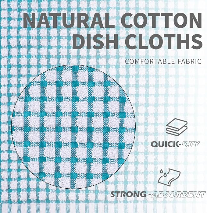 Oeleky Dish Cloths for Washing Dishes, Kitchen Dish Rags, Dish Towels - Image 5