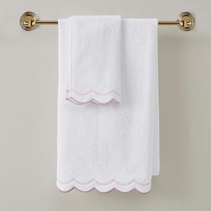 Peri Home 2 Piece Cotton Bath Towel Set, Embroidered - Image 7