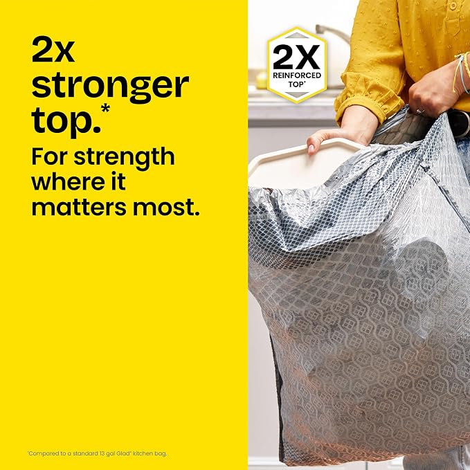 Gain ForceFlex MaxStrength Tall Kitchen Trash Bags, 13 Gal, Gain Original - Image 2