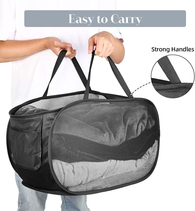 4 Pack Collapsible Laundry Baskets, Foldable Laundry Basket - Image 6
