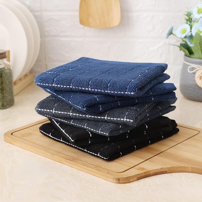 Homaxy 100% Cotton Terry Kitchen Dish Cloths, 8 Pack, Suitable - Image 8