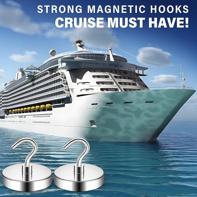 FINDMAG 10 Pack Magnet Hooks, 150LB+ Heavy Duty Magnetic Hook - Image 2