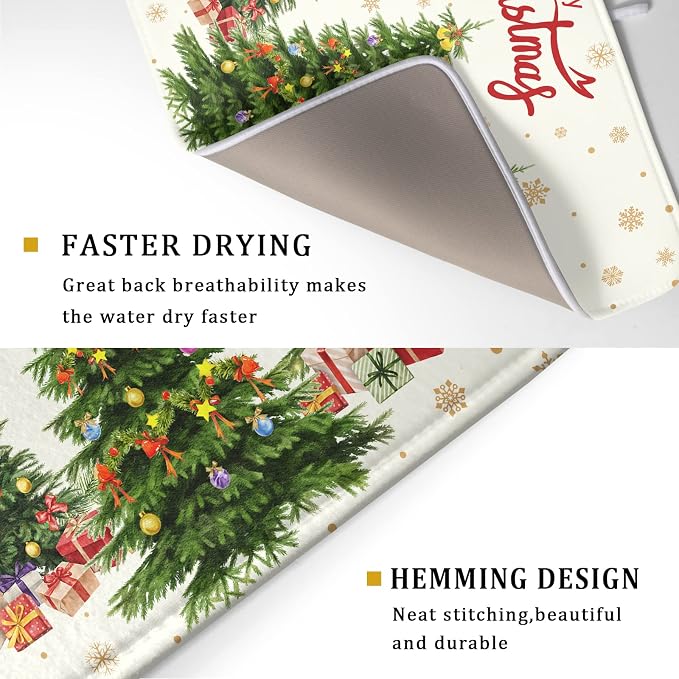 Merry Christmas Dish Drying Mats - Image 3
