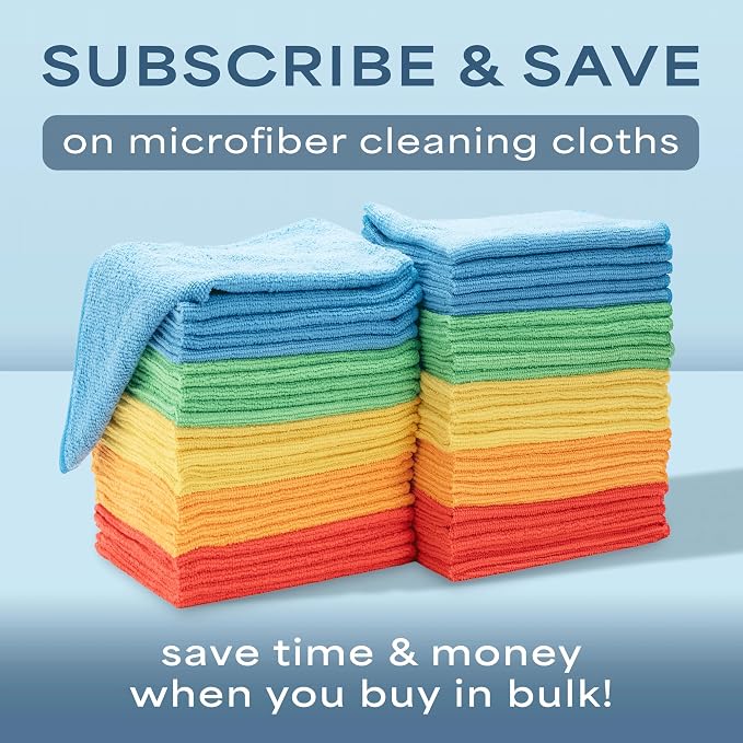 S&T INC. Microfiber Cleaning Cloth, 150 Pack, 11.5" x 11.5" - Image 9