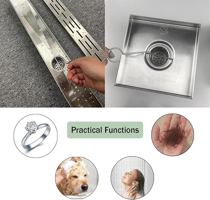 Neodrain Shower Drain Hair Catcher, Only Fit Neodrain Shower Drain | 304 - Image 4