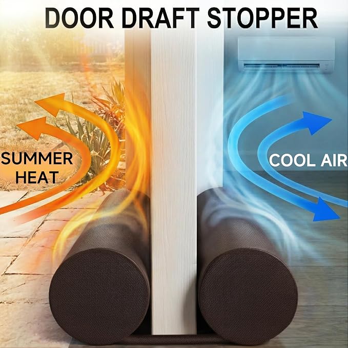 MAXTID 32" Door Draft Stopper, Air Breeze Wind Blocker, Bedroom | Must Haves - Image 2