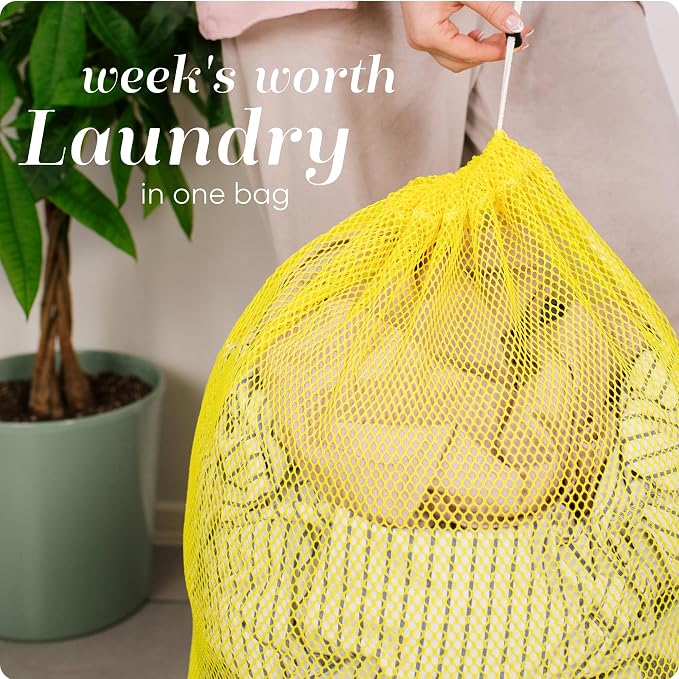 Handy Laundry Mesh XL Laundry Bag 24"x36", Heavy Duty Drawstring - Image 3