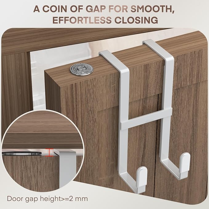 FYY 4 Packs Over The Door Hooks, Double Sided Door Hanger Hook - Image 6