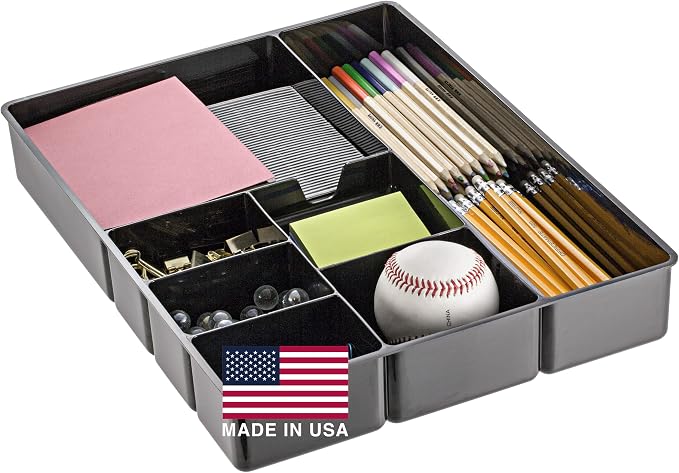 Officemate Deep Drawer Organizer Tray, 8 Compartments, 2 1/4"H x 15 1/8"W x 11 - Image 8
