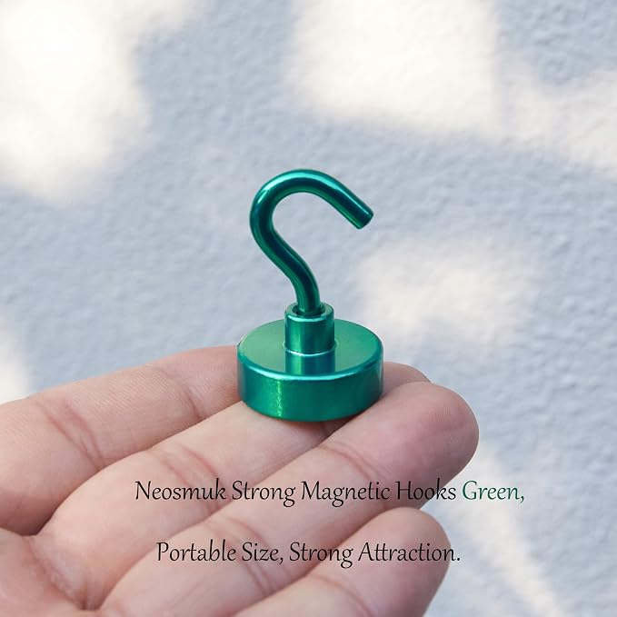 Neosmuk Magnetic Hooks, 40lb Heavy Duty, 10 Pack - Image 2