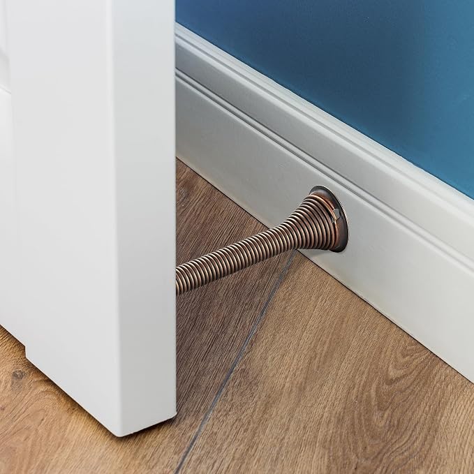 Ravinte Door Stoppers, 12 Pack Oil Rubbed Bronze Spring Door Stops | Stoppers - Image 4