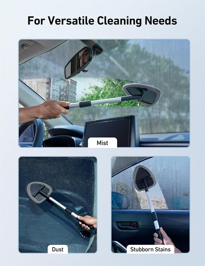 AstroAI 26" Super-Long Windshield Cleaner Tool & Car Interior Detailing Kit | - Image 8