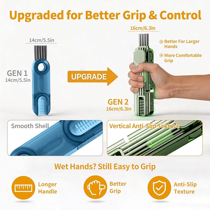 3Pcs 4 in 1 Cup Lid Gap Cleaning Brush Set, Kitchen Gadgets - Image 3
