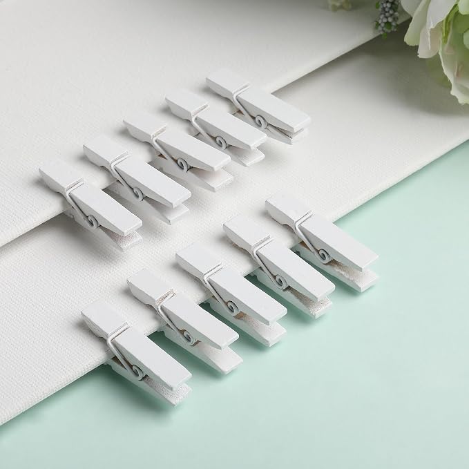 Mr. Pen- Mini Wooden Clothes Pins, 1.4 Inch, 132 Pack, Natural Wood Clips - Image 7