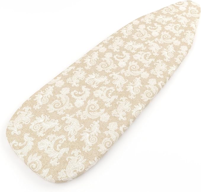 Encasa XO Padded Ironing Board Cover and Pad 49"x18" Beige - Image 5