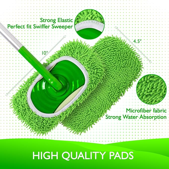 Reusable Microfiber Mop Pads Compatible - Image 3