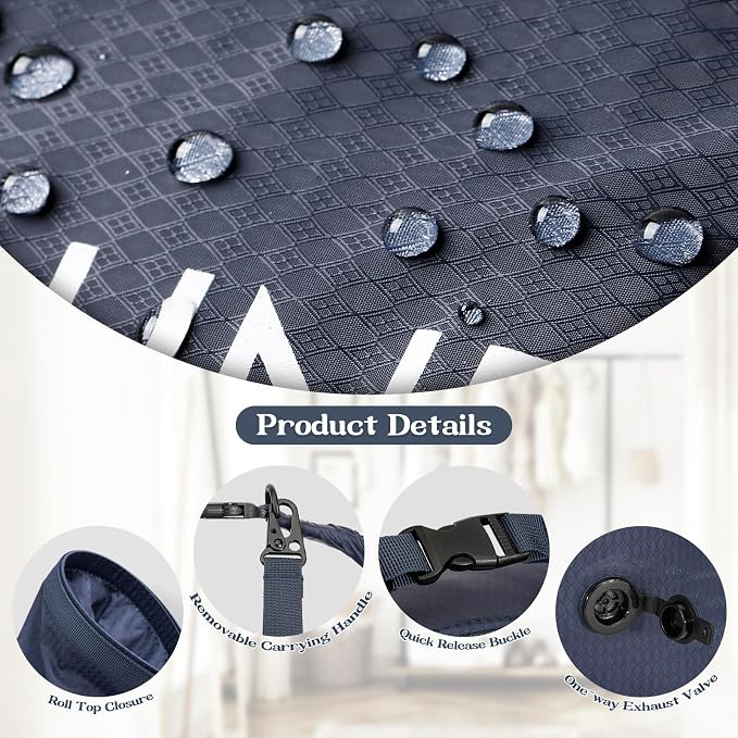 Travel Laundry Bag, Waterproof Compression Storage - Image 5
