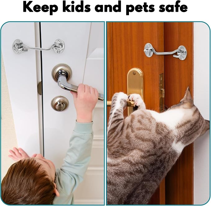 10 Inch Privacy Hook and Eye Latch - Image 5