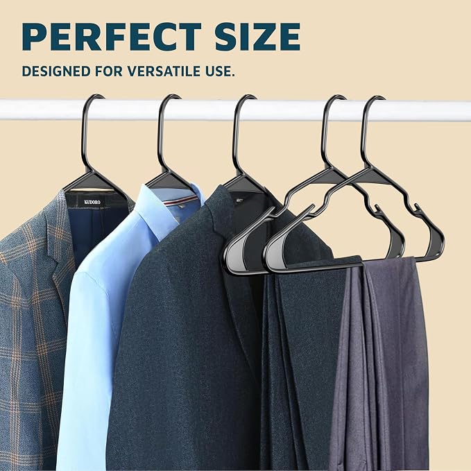 Lifemaster Plastic Clothes Hangers – Heavy Duty Hanger Set, - Image 10