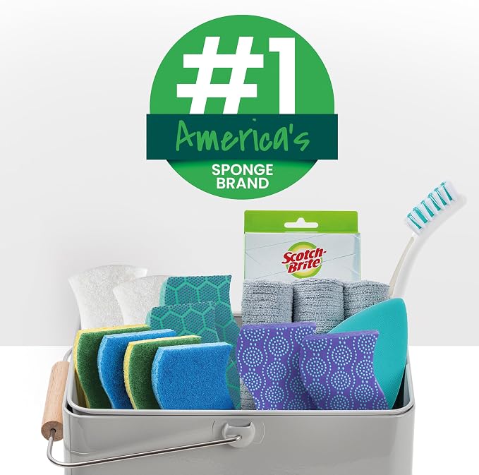 Scotch-Brite Greener Clean Non-Scratch Scrub Sponge, Sponge - Image 12